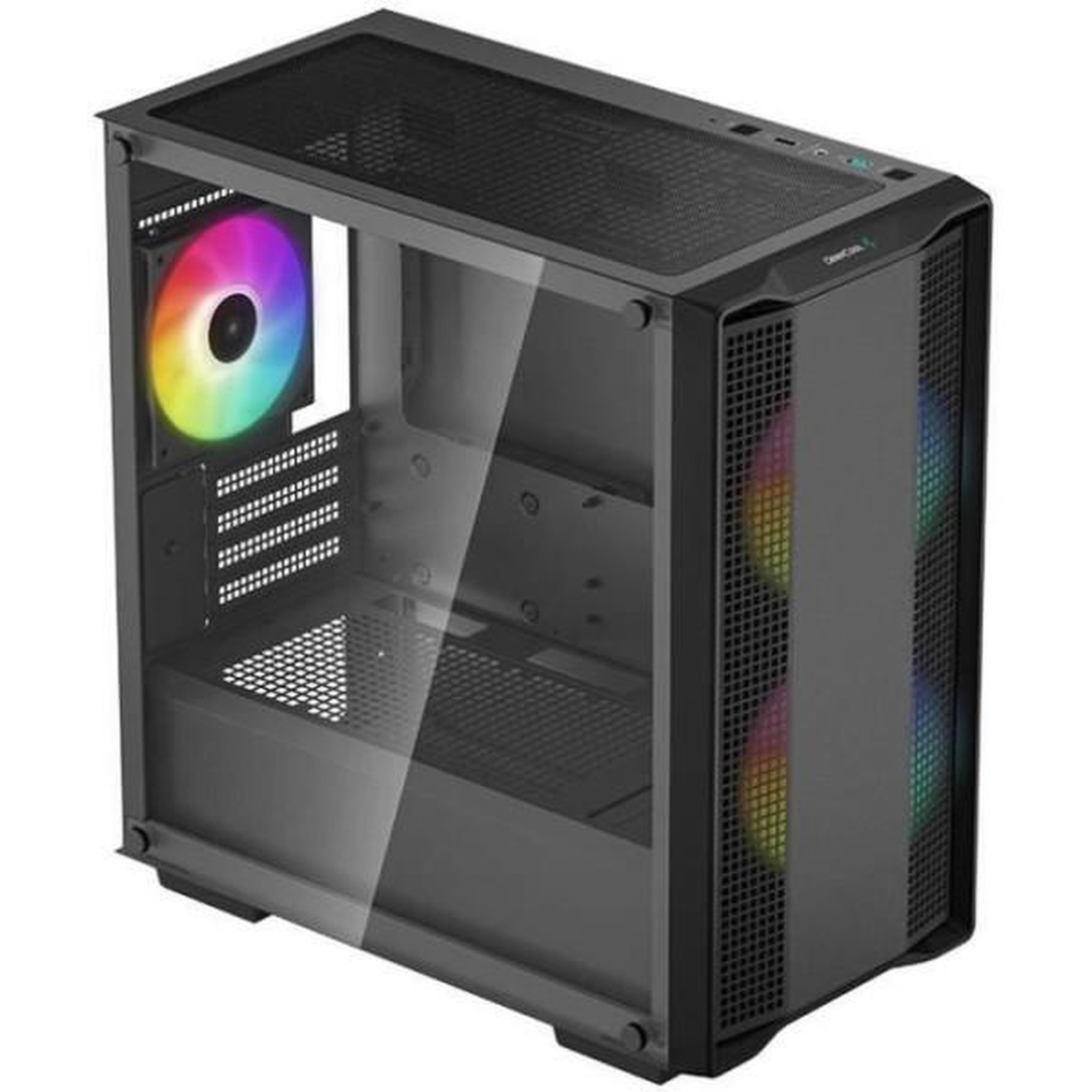 Deepcool Boîtier PC - DEEPCOOL - CC360 A-RGB (Noir) - Mini tour - Format Micro-ATX - 3x120mm A-RGB