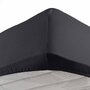 Voir la diapositive 1 : Paris Prix Drap Housse  Jersy  90x190cm Charbon