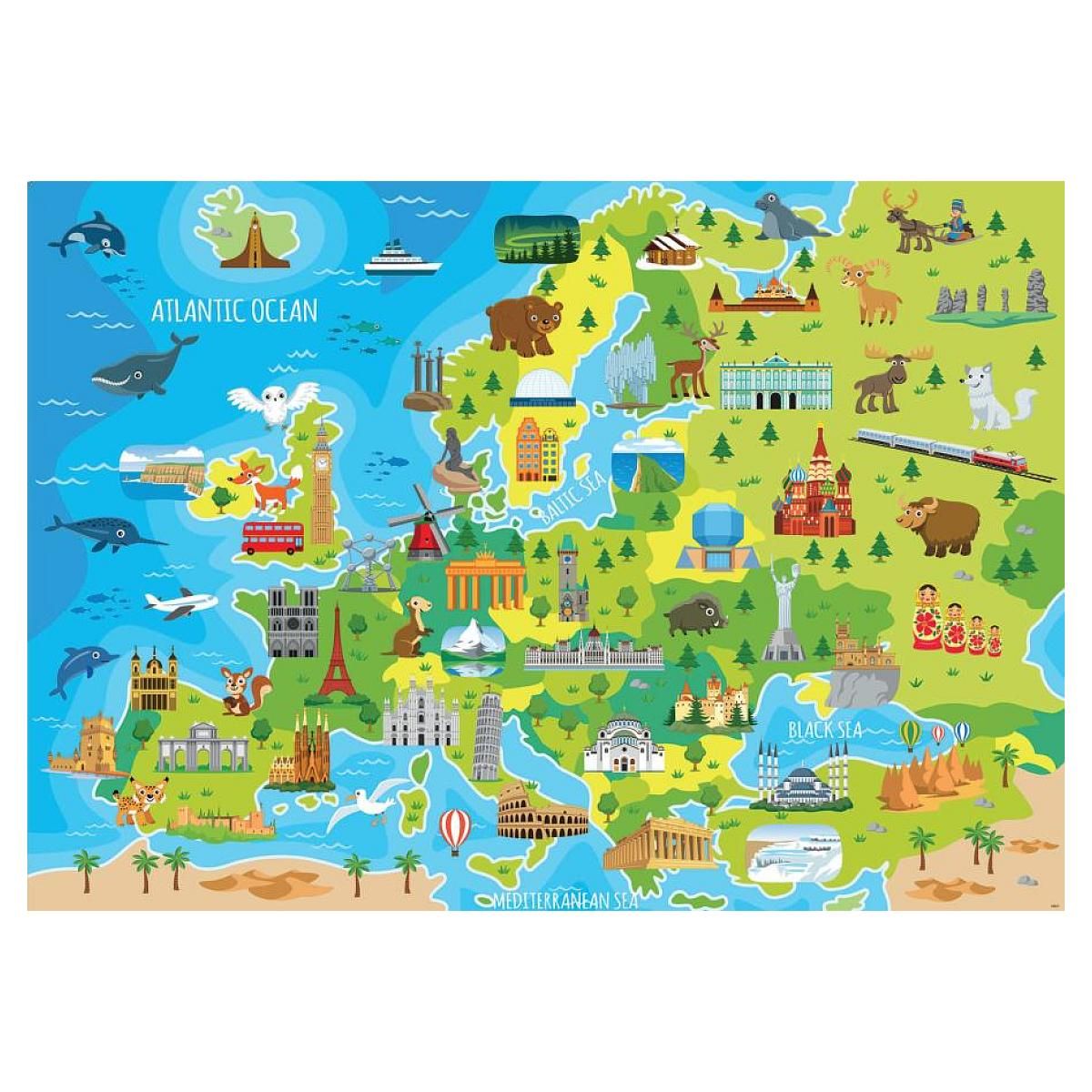 EDUCA Puzzle 150 pcs Carte d'Europe