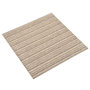 Voir la diapositive 2 : VIDAXL Dalles de tapis de sol 20 pcs 5 m^2 50x50 cm Beige raye