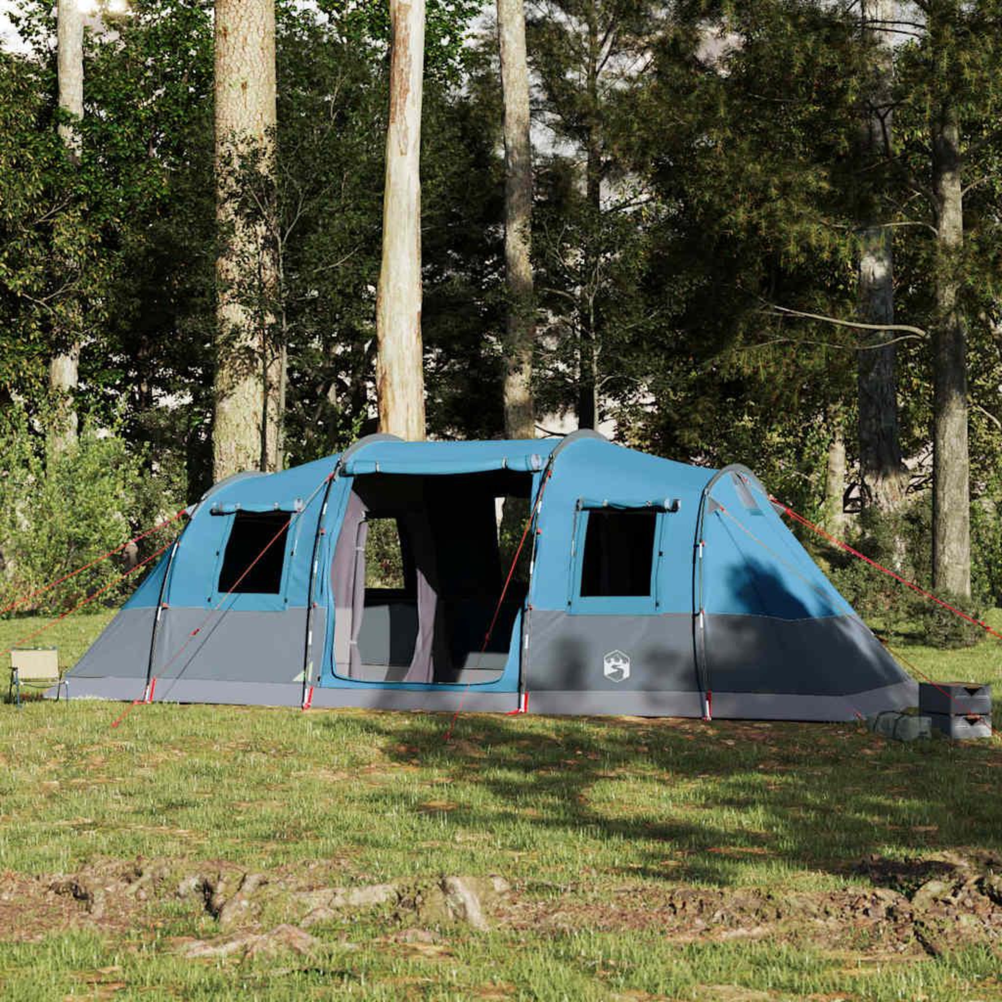 Voir la diapositive 4 : VIDAXL Tente familiale tunnel 6 personnes bleu impermeable