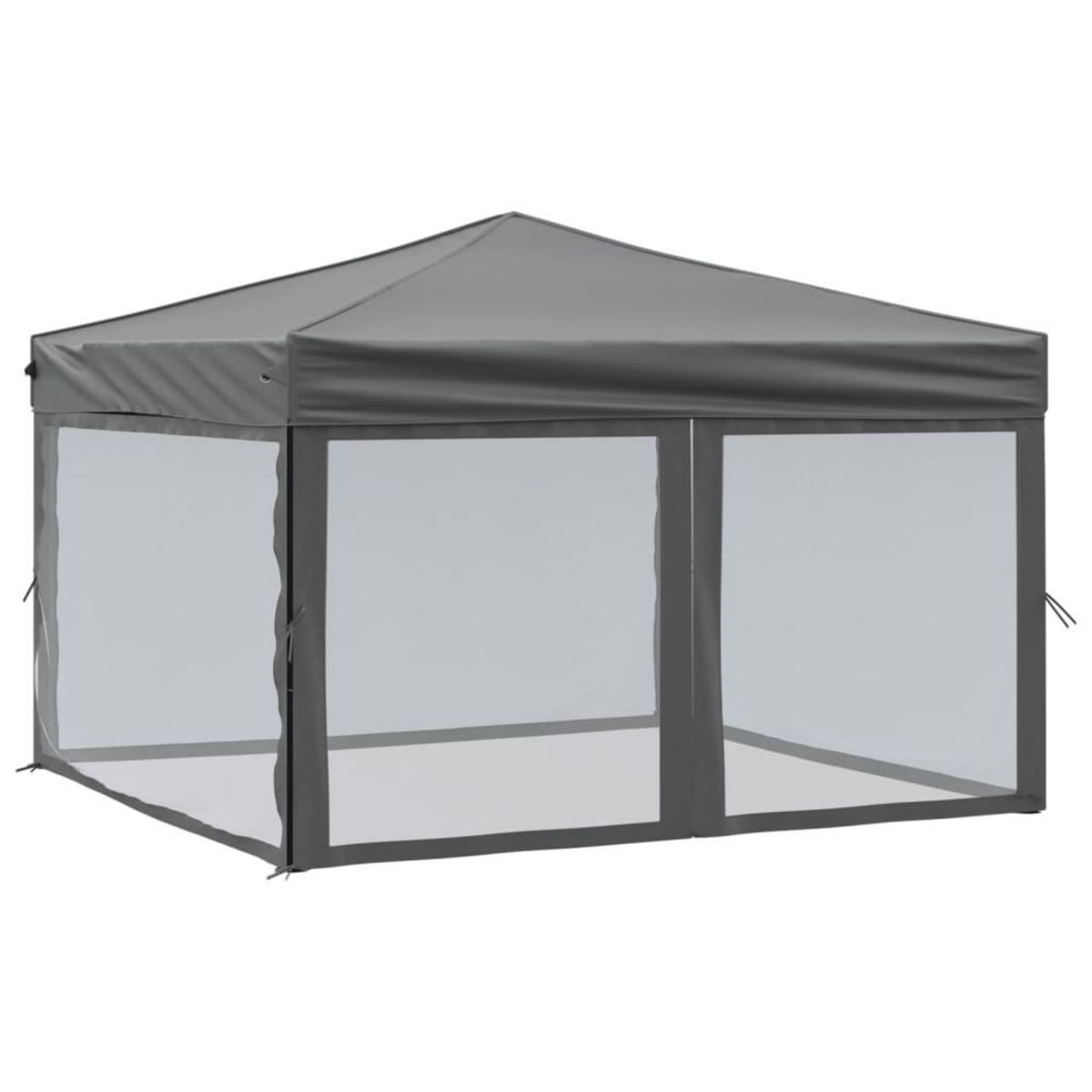 VIDAXL Tente de reception pliable avec parois Anthracite 3x3 m
