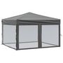 Voir la diapositive 2 : VIDAXL Tente de reception pliable avec parois Anthracite 3x3 m