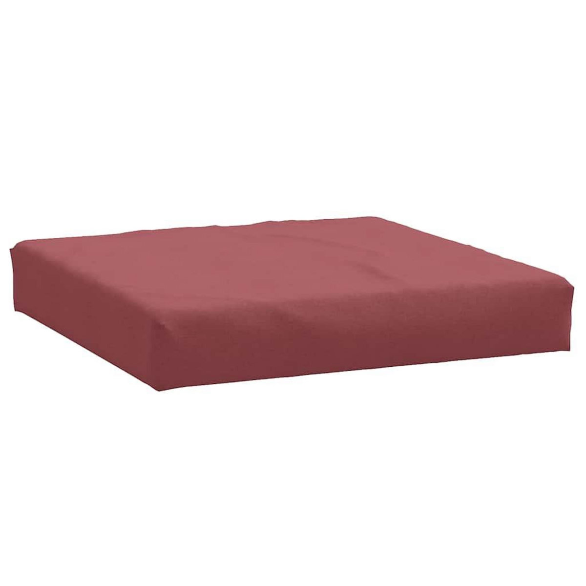 VIDAXL Coussin de palette rouge bordeaux melange 60x60x10 cm tissu