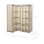 Voir la diapositive 6 : VIDAXL Garde-robe d'angle Creme 130 x 87 x 169 cm
