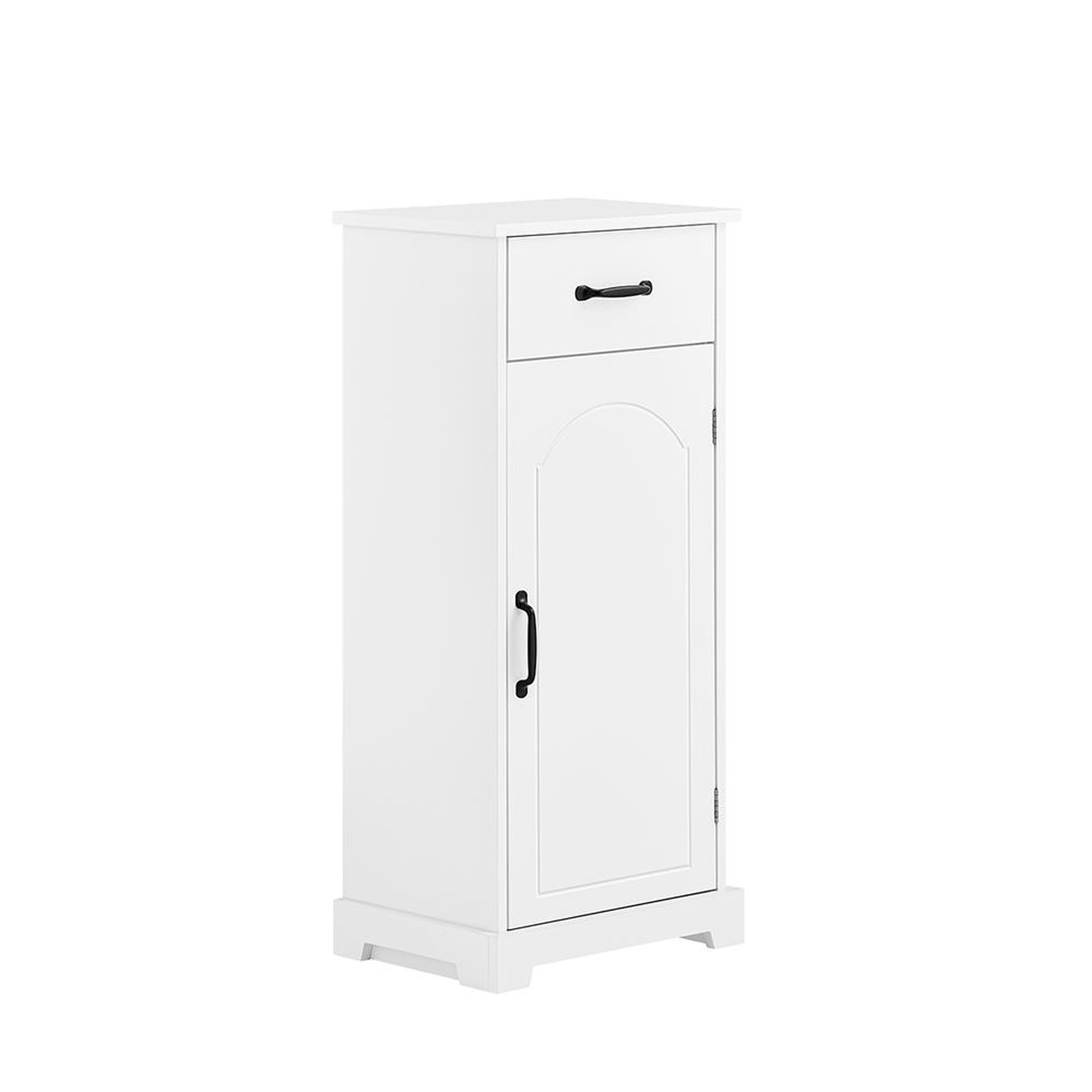 SOBUY SoBuy - Meuble de salle de bain bas avec un tiroir - Blanc - 42x30x93cm - Classique - BZR207-W