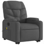 Voir la diapositive 4 : VIDAXL Fauteuil de massage inclinable Gris fonce Tissu