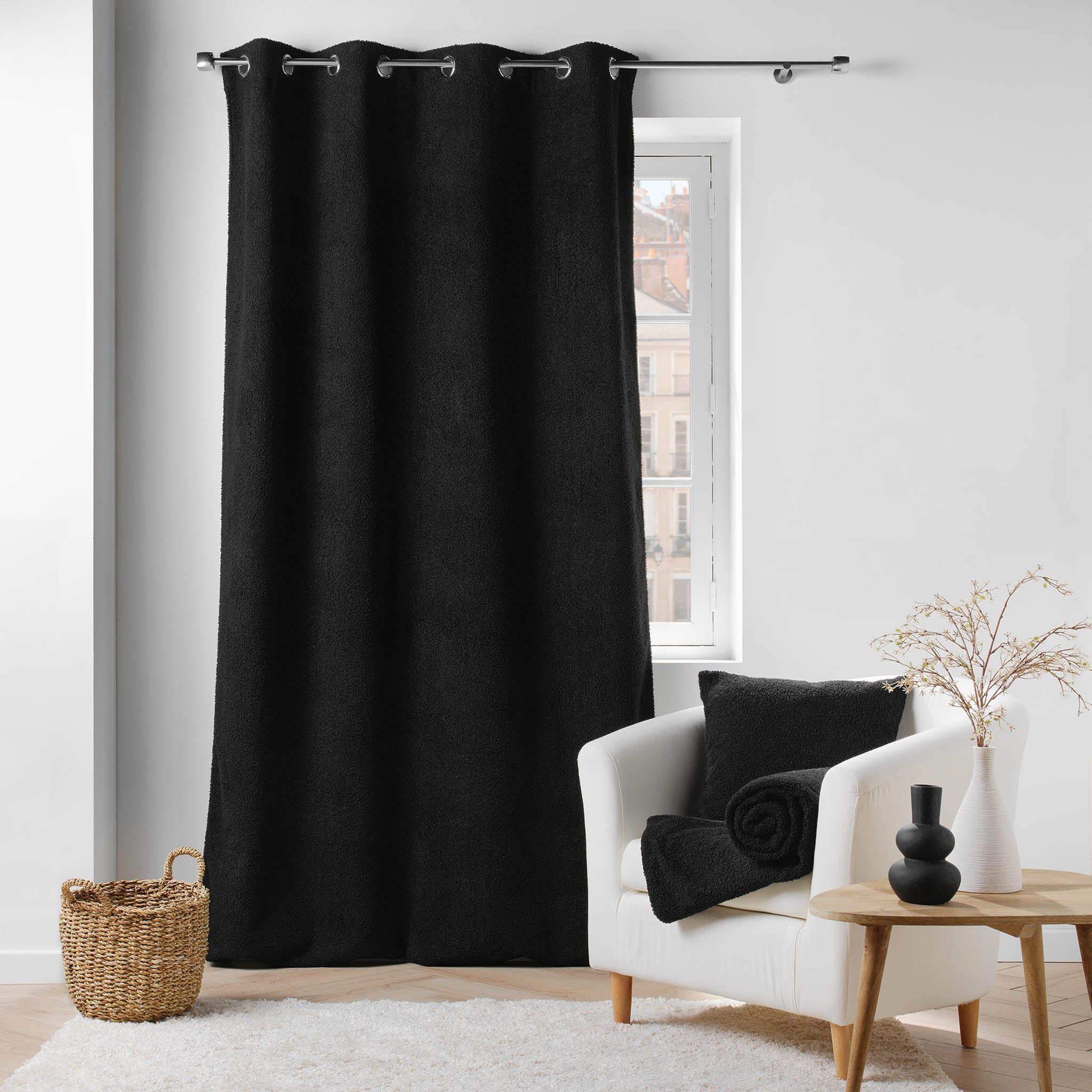 Voir la diapositive 5 : Eden 1 rideau bouclette wooly design et moderne