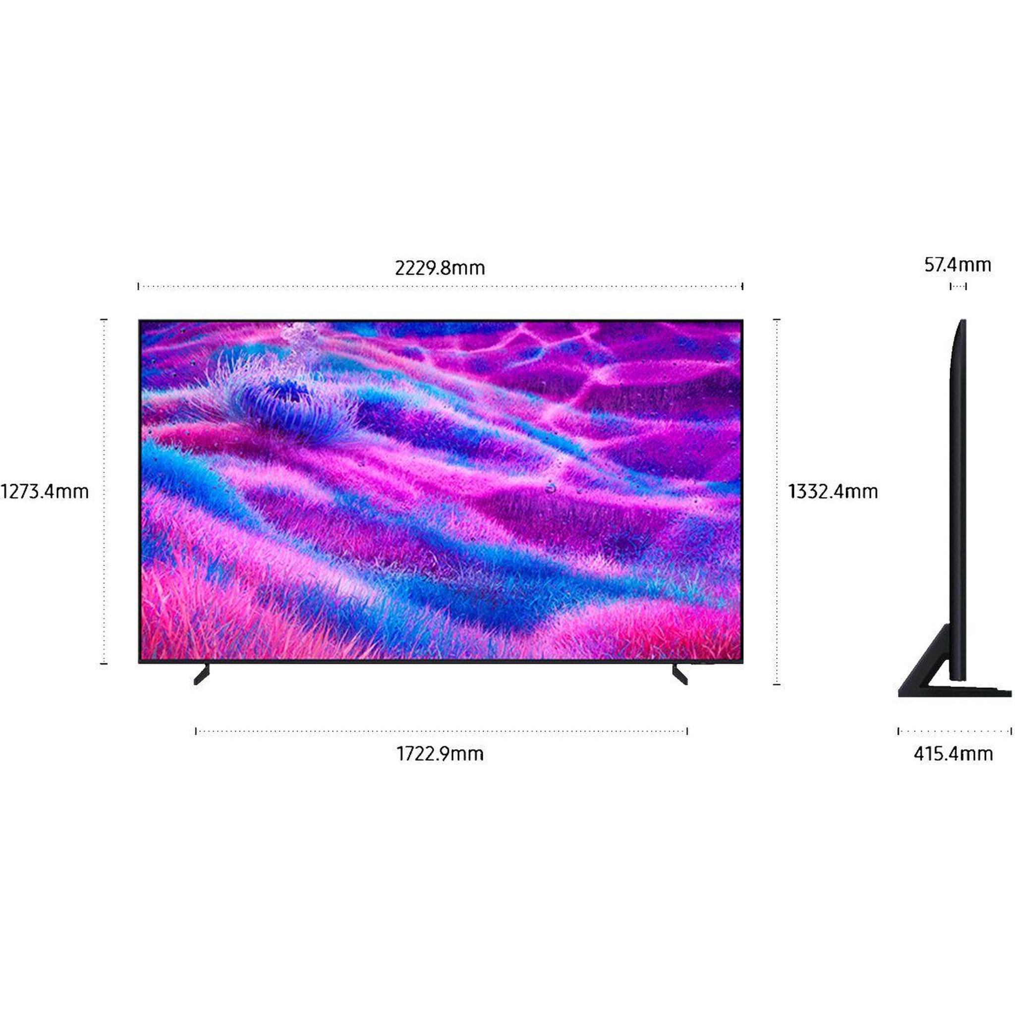 Voir la diapositive 2 : Samsung Tv mini led tq100qn80f (2025) 100  (252 cm)