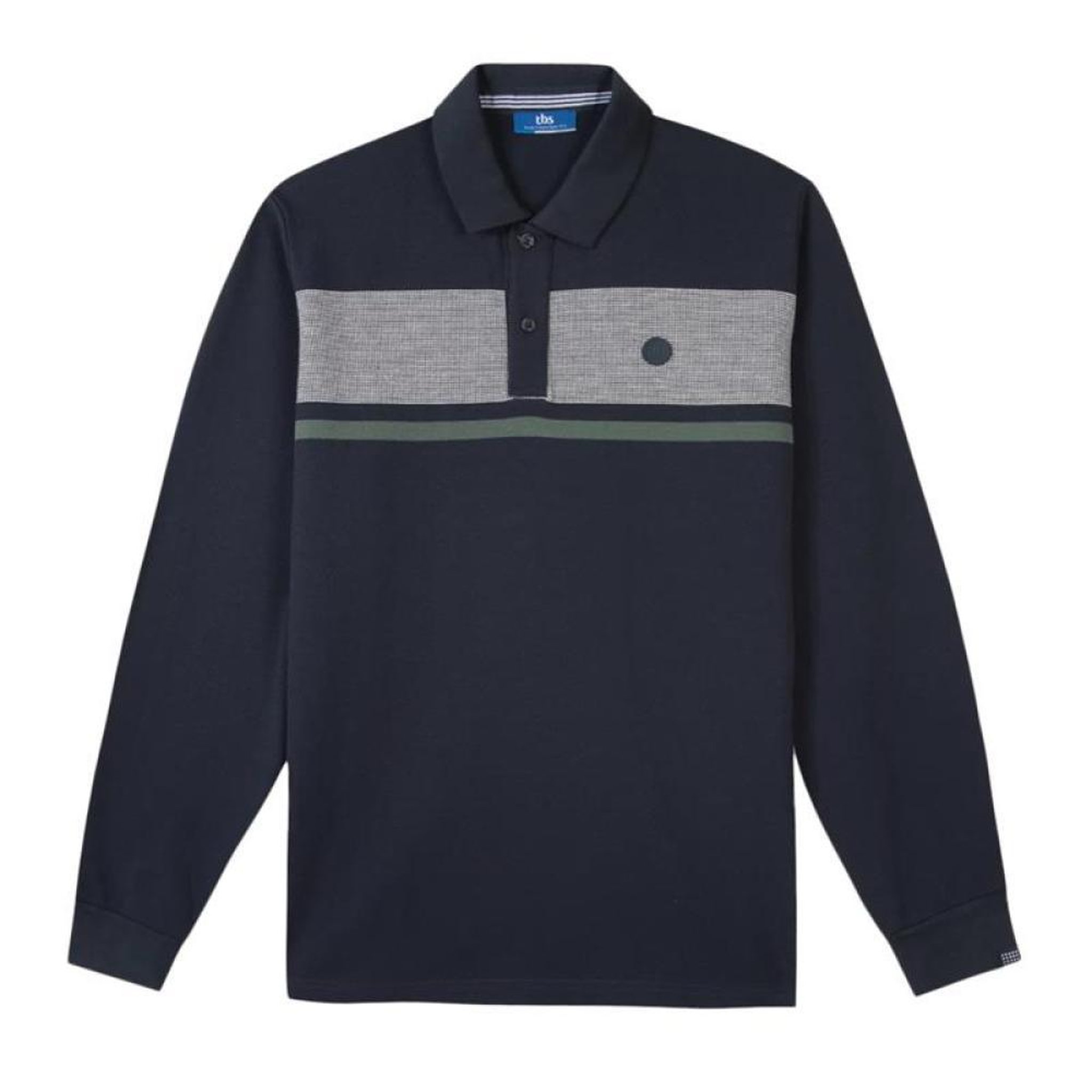 TBS Polo Marine Homme TBS KABYEPOL. Coloris disponibles : Bleu