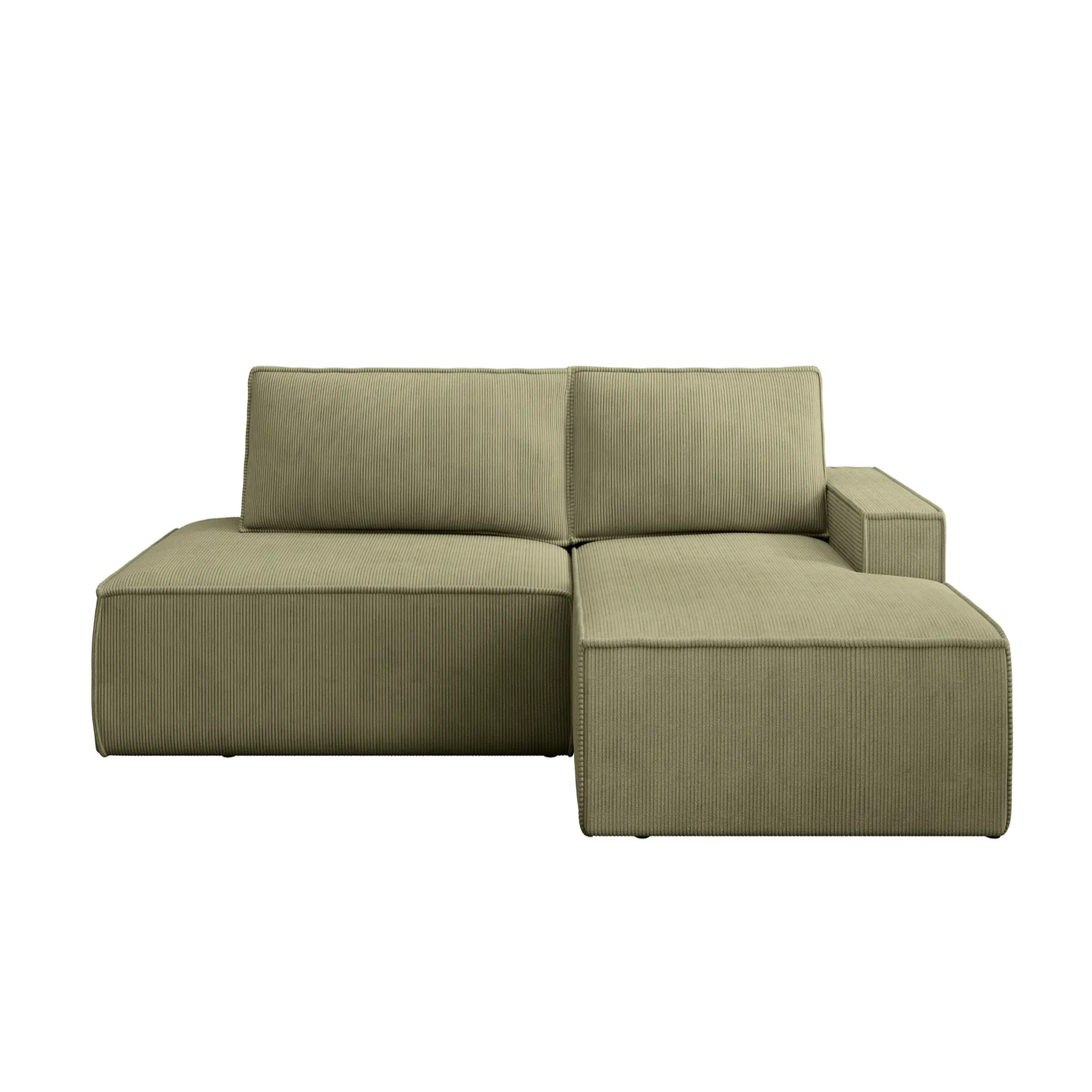 Voir la diapositive 1 : CASANOVA PARIS Jade - d'angle convertible velours côtelé