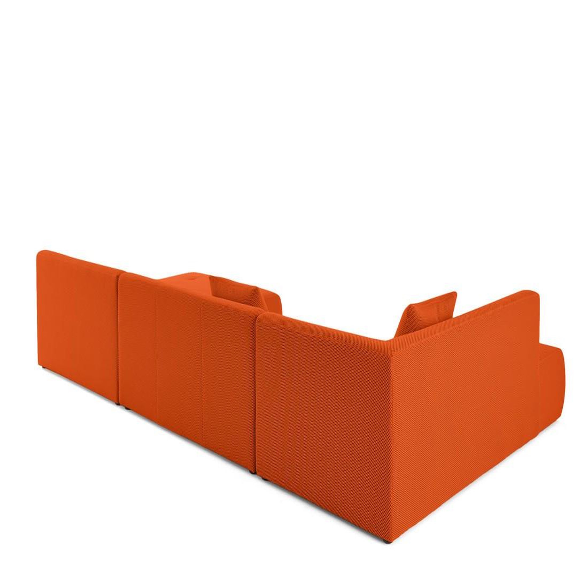 Voir la diapositive 4 : LISA DESIGN Onyx - canapé panoramique d'angle gauche - 7 places - en tissu mailles 3d