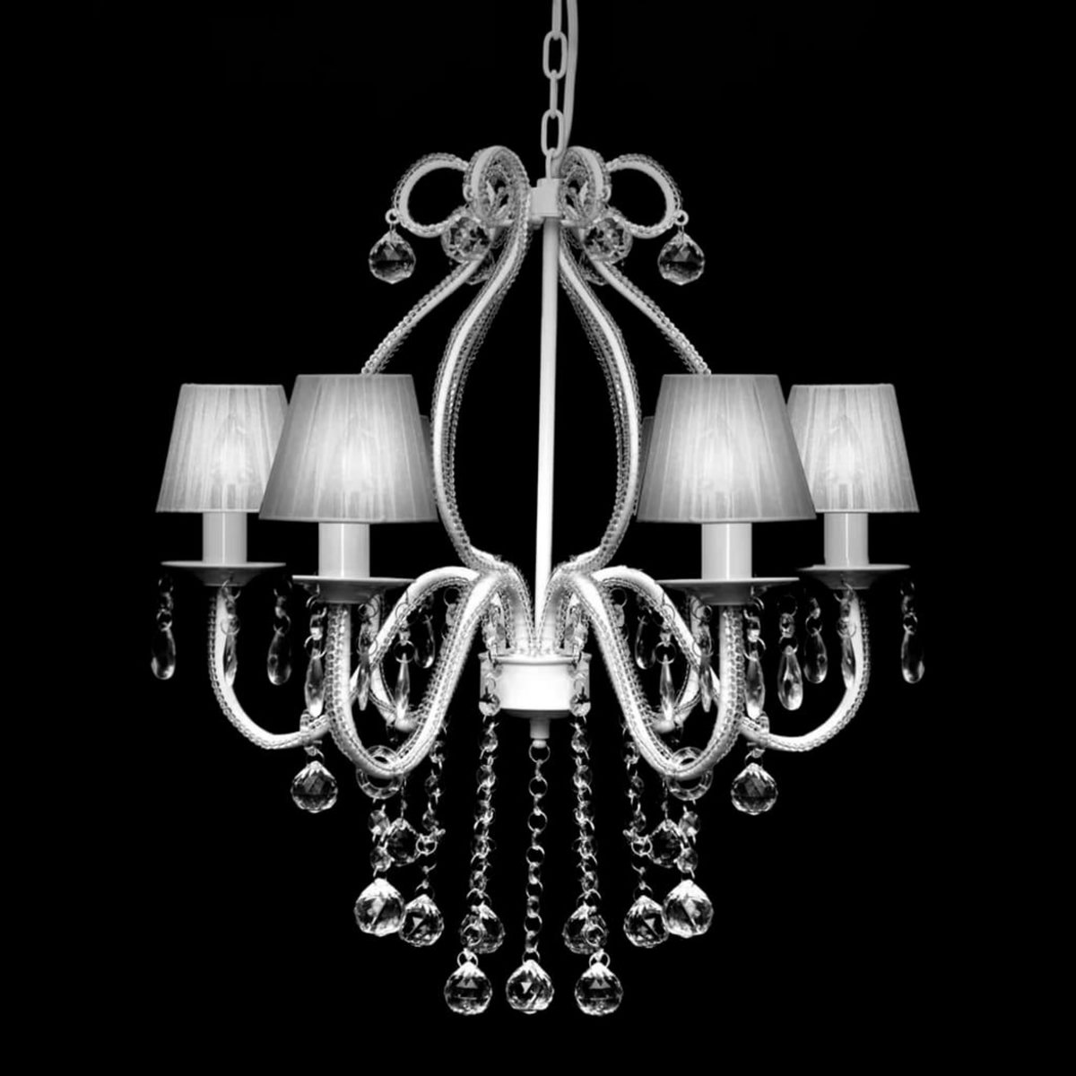 VIDAXL Chandelier avec 2300 cristaux Blanc