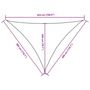 Voir la diapositive 6 : VIDAXL Voile de parasol tissu oxford triangulaire 3x3x4,24 m blanc