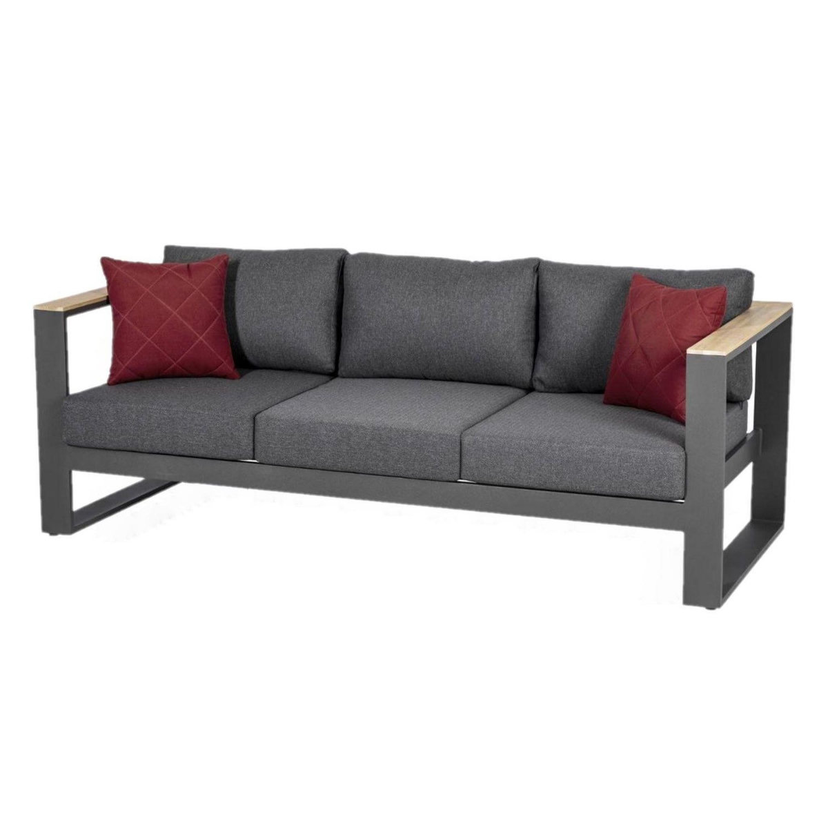 HESPERIDE Salon de jardin Emperia en aluminium et acacia