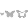Rayher Pochoirs à découper Kit: Papillons, 1,2 - 3,4cm x 1,3 - 5cm, 3 pces