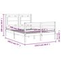 Voir la diapositive 6 : VIDAXL Cadre de lit sans matelas bois massif