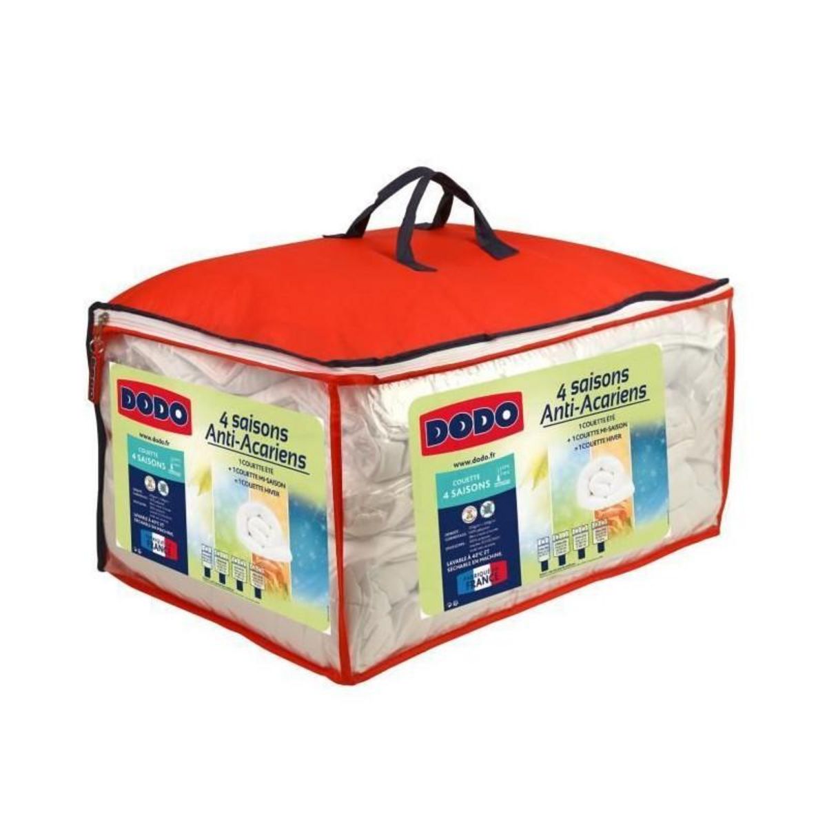 DODO DODO Couette 4 saisons anti-acariens - 240 x 260 cm - Blanc