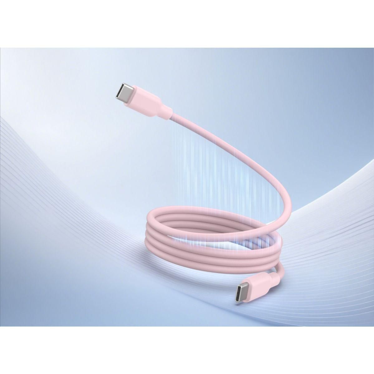 ESSENTIEL B Câble de charge vers USB-C silicone magnétique 1M Rose