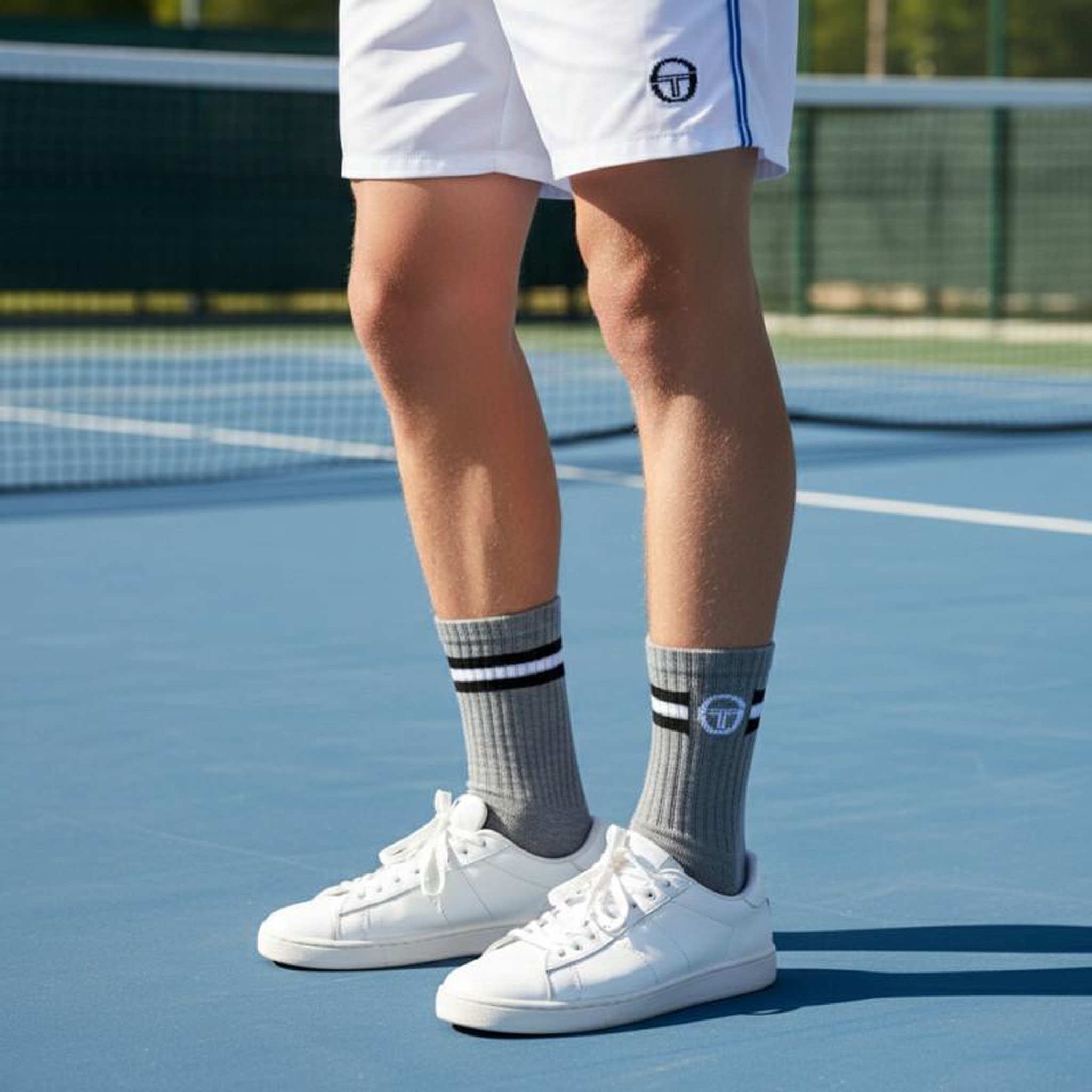 Voir la diapositive 2 : SERGIO TACCHINI Sergio Tacchini Pack de Chaussettes enfant Tennis Crew Lot de 6 Paires