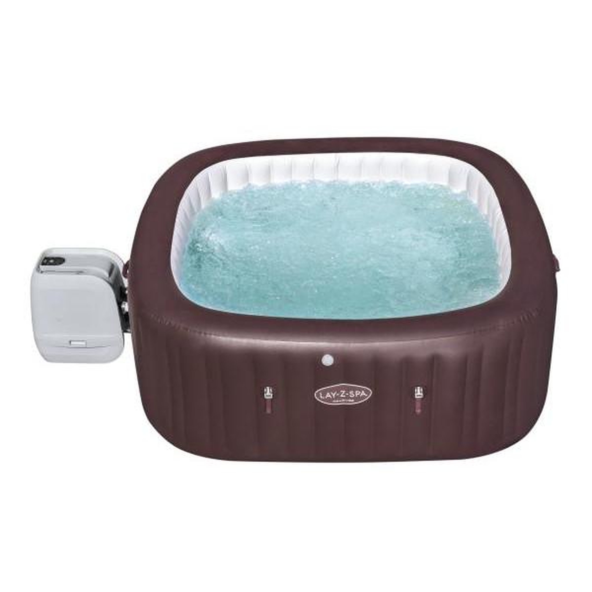 Voir la diapositive 5 : BESTWAY Spa gonflable BESTWAY - Lay-Z-Spa Maldives - 201 x 201 x 80 cm - 5 a 7 places - Carré (Couverture, pompe, cartouche, diffuseur,