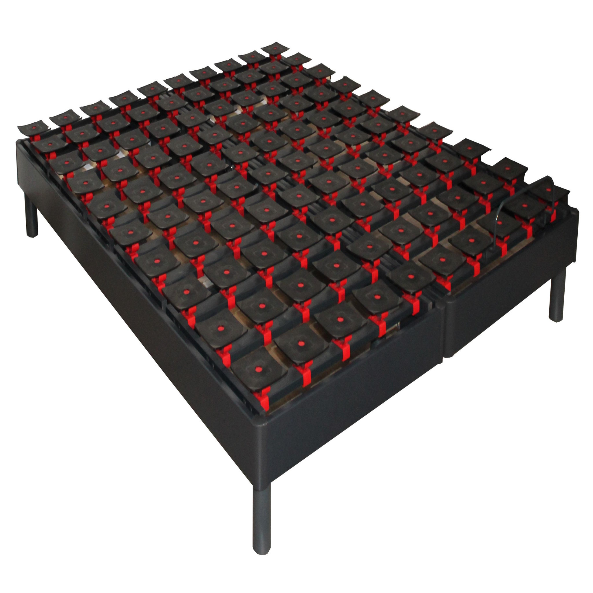 Voir la diapositive 5 : Ensemble TPR tous plots réglables + Matelas Mousse 2x90x200 cm MEMORYLUX
