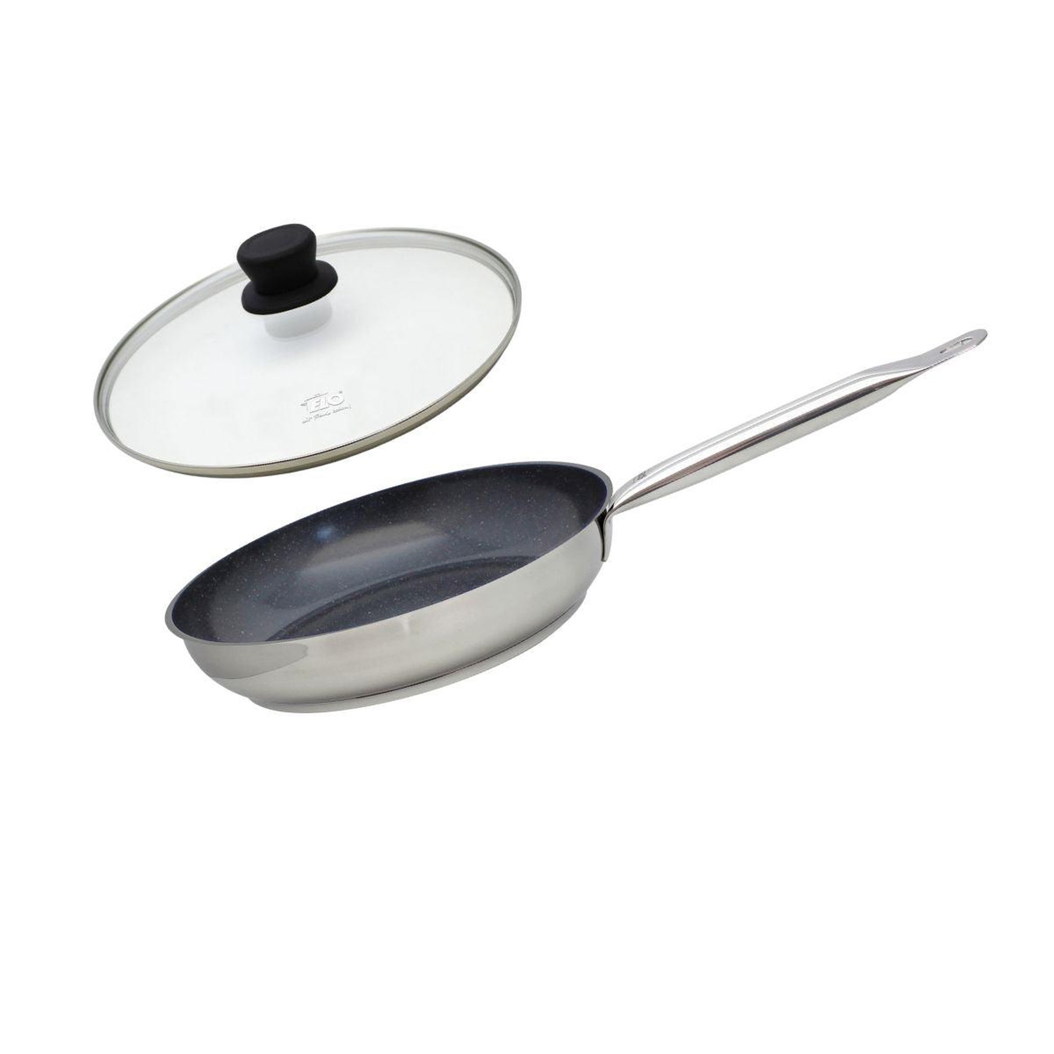 ELO Set poêle 28 cm céramique sans pfas et couvercle profi therm platinum elo
