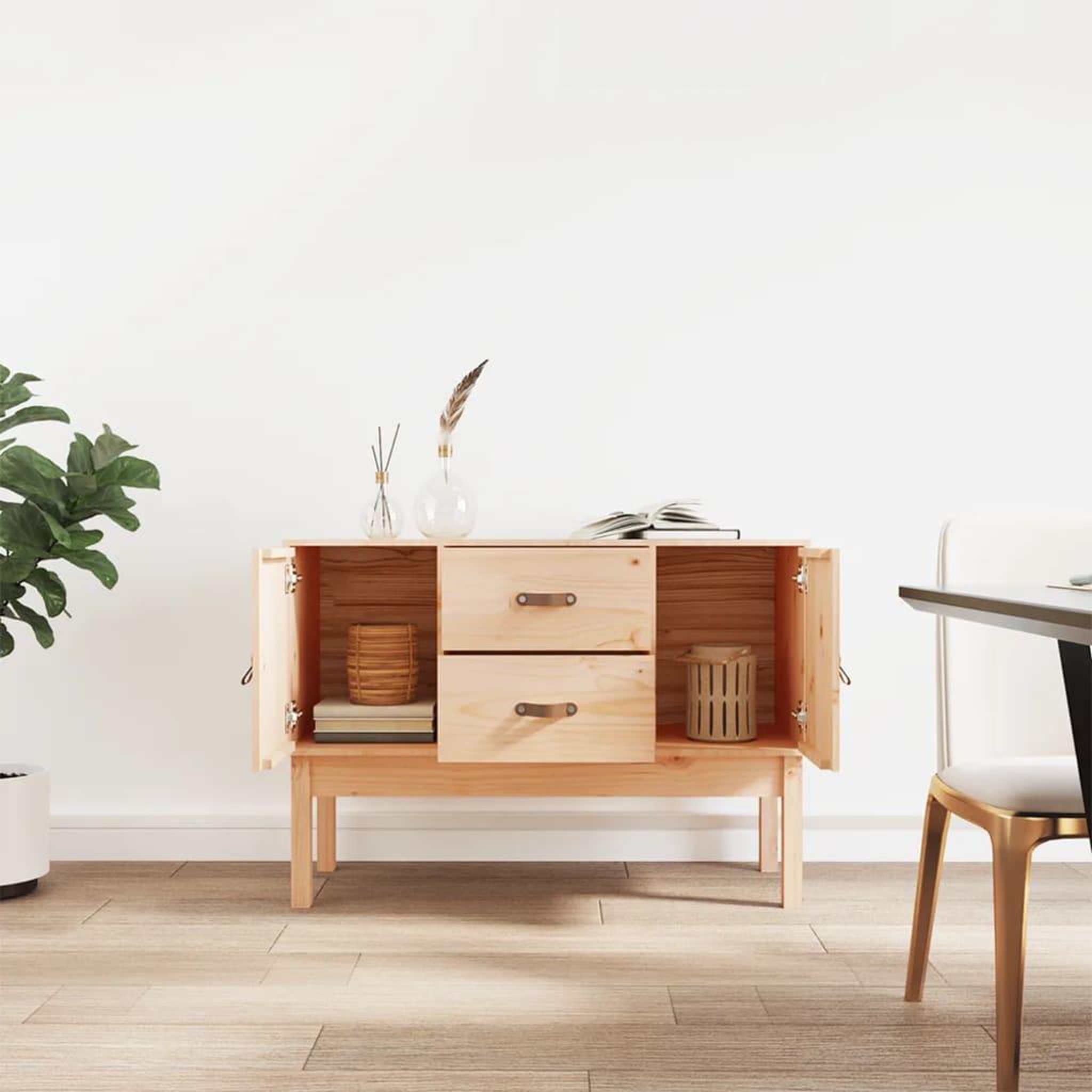 Voir la diapositive 3 : VIDAXL Buffet 110x40x78 cm Bois massif de pin