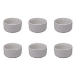SECRET DE GOURMET Lot de 6 Bols Ronds  Côtelé  42cl Blanc