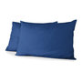 Voir la diapositive 1 : HOME LINGE PASSION Lot de 2 taies d'oreiller - HOME LINGE PASSION - 50 x 70 cm - Bleu