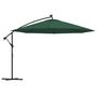 Voir la diapositive 2 : VIDAXL Parasol de jardin en porte-a-feux et lumieres LED mat en metal