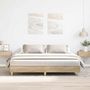 Voir la diapositive 1 : VIDAXL Cadre de lit sans matelas chene sonoma 160x200 cm