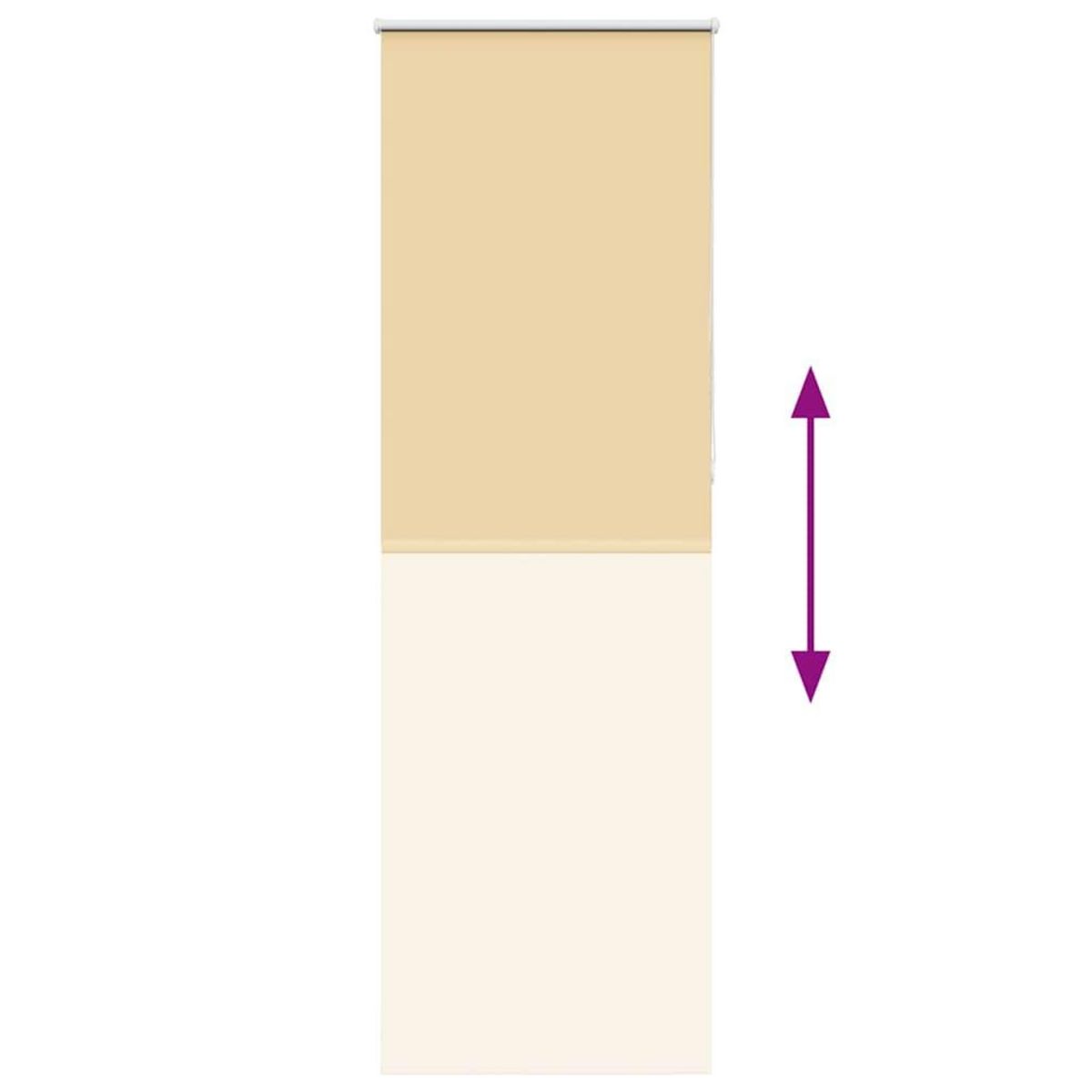 VIDAXL Store enrouleur occultant largeur du tissu 60,7 cm polyester