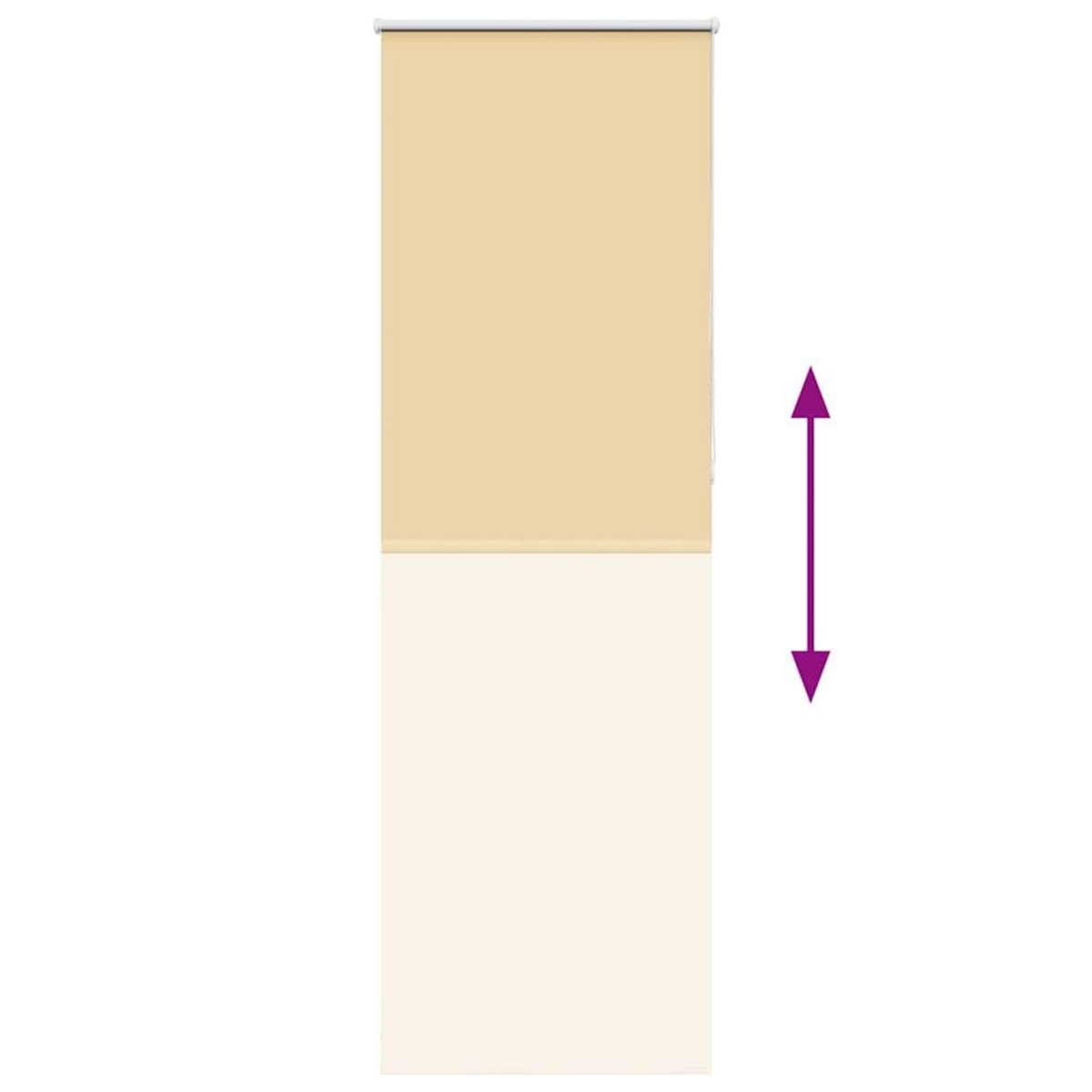 VIDAXL Store enrouleur occultant largeur du tissu 60,7 cm polyester