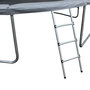 Voir la diapositive 6 : SWEEEK Trampoline rond Ø 490cm gris avec filet de protection intérieur - Jupiter Inner XXL - échelle. bâche. filet pour chaussures et kit d'ancrage 4.90m 490 cm