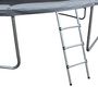 Voir la diapositive 6 : SWEEEK Trampoline rond Ø 490cm gris avec filet de protection intérieur - Jupiter Inner XXL - échelle. bâche. filet pour chaussures et kit d'ancrage 4.90m 490 cm