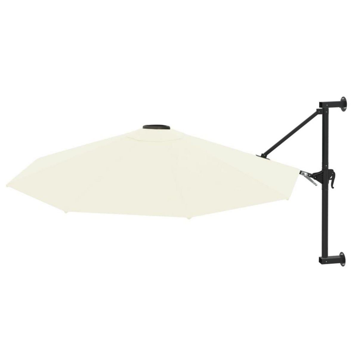 VIDAXL Parasol mural avec mat metallique 300 cm Sable