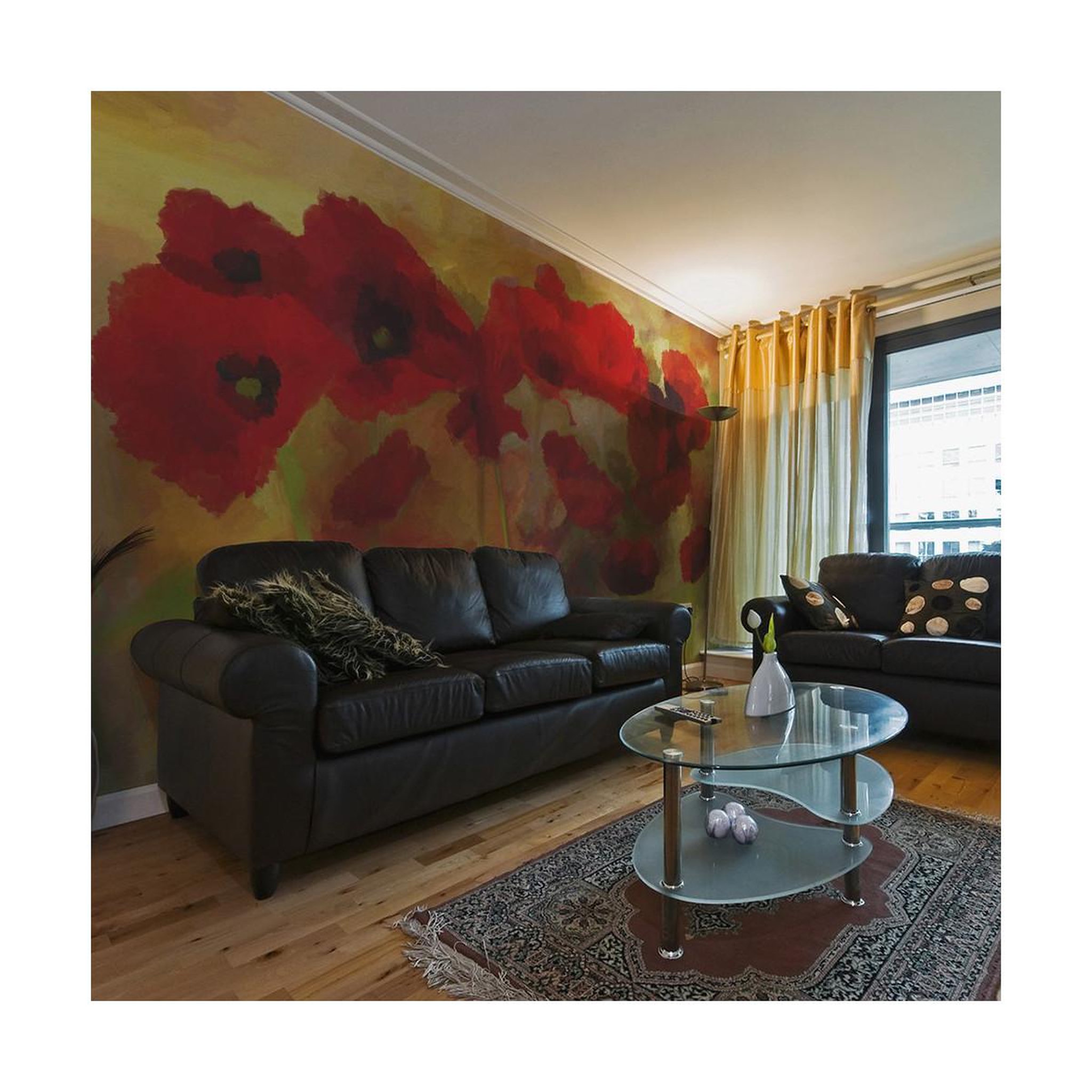 Paris Prix Papier peint  poppies in warm tone ii  450x270cm