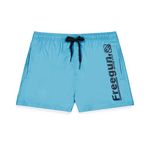 FREEGUN Boardshort court garçon avec ceinture demi-élastiquée. Coloris disponibles : Bleu