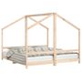 Voir la diapositive 2 : VIDAXL Cadre de lit pour enfants 2x(90x190) cm bois de pin massif