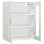 Voir la diapositive 5 : VIDAXL Armoire murale suspendue Blanc 69,5x34x90 cm