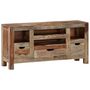 Voir la diapositive 3 : VIDAXL Buffet Gris 100x30x50 cm Bois massif