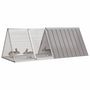 Voir la diapositive 2 : VIDAXL Cage pour lapin Gris 201,5x80,5x71 cm Acier galvanisé