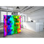 Voir la diapositive 2 : Paris Prix Paravent 5 Volets  Colourful Cubes  172x225cm
