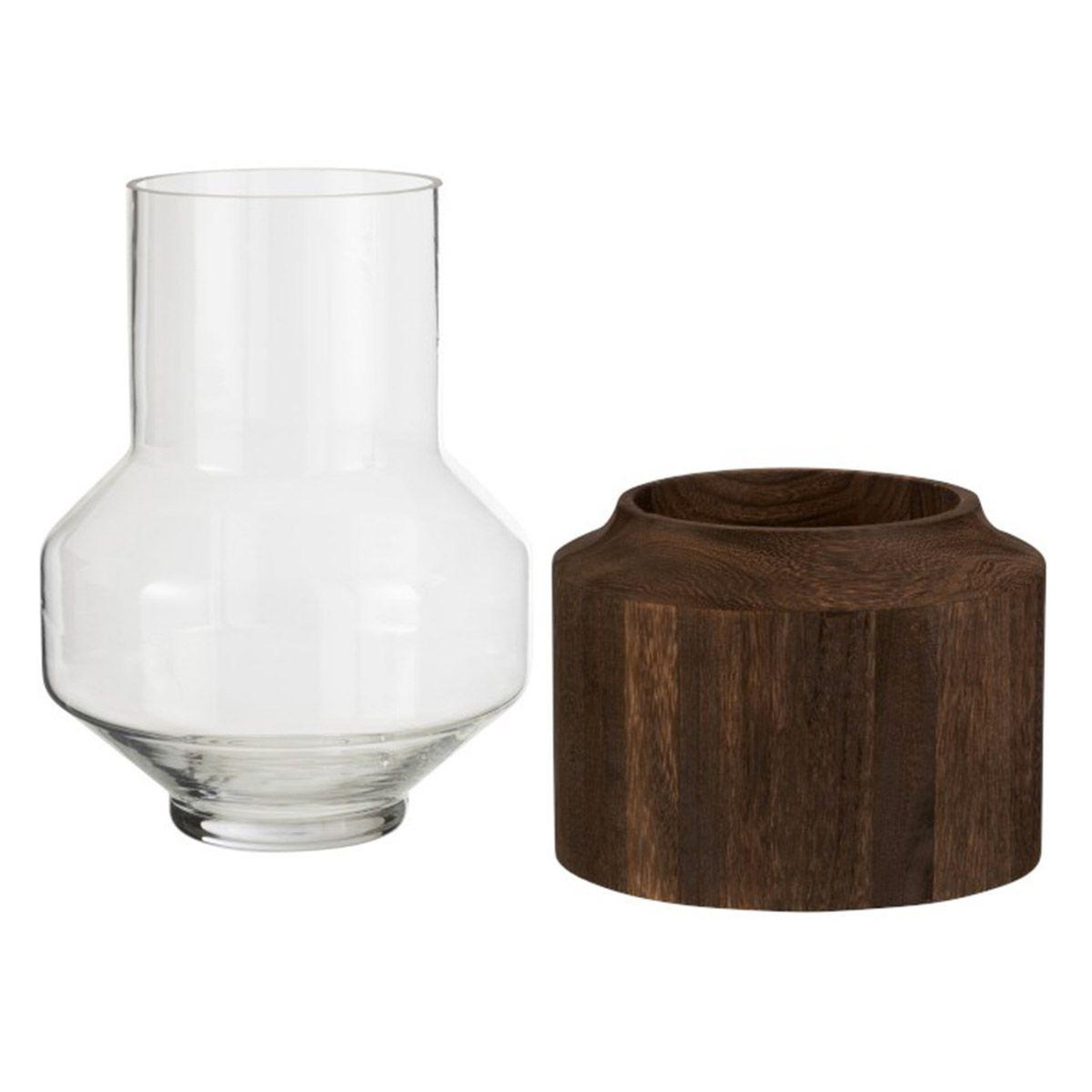 Voir la diapositive 2 : J-LINE Vase Rond Design  Galupa  31cm Marron