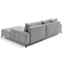 Voir la diapositive 5 : LISA DESIGN Rimini - canapé d'angle droit 4 places convertible avec coffre en tissu texturé