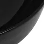VIDAXL Lavabo rond Ceramique Noir 41,5 x 13,5 cm