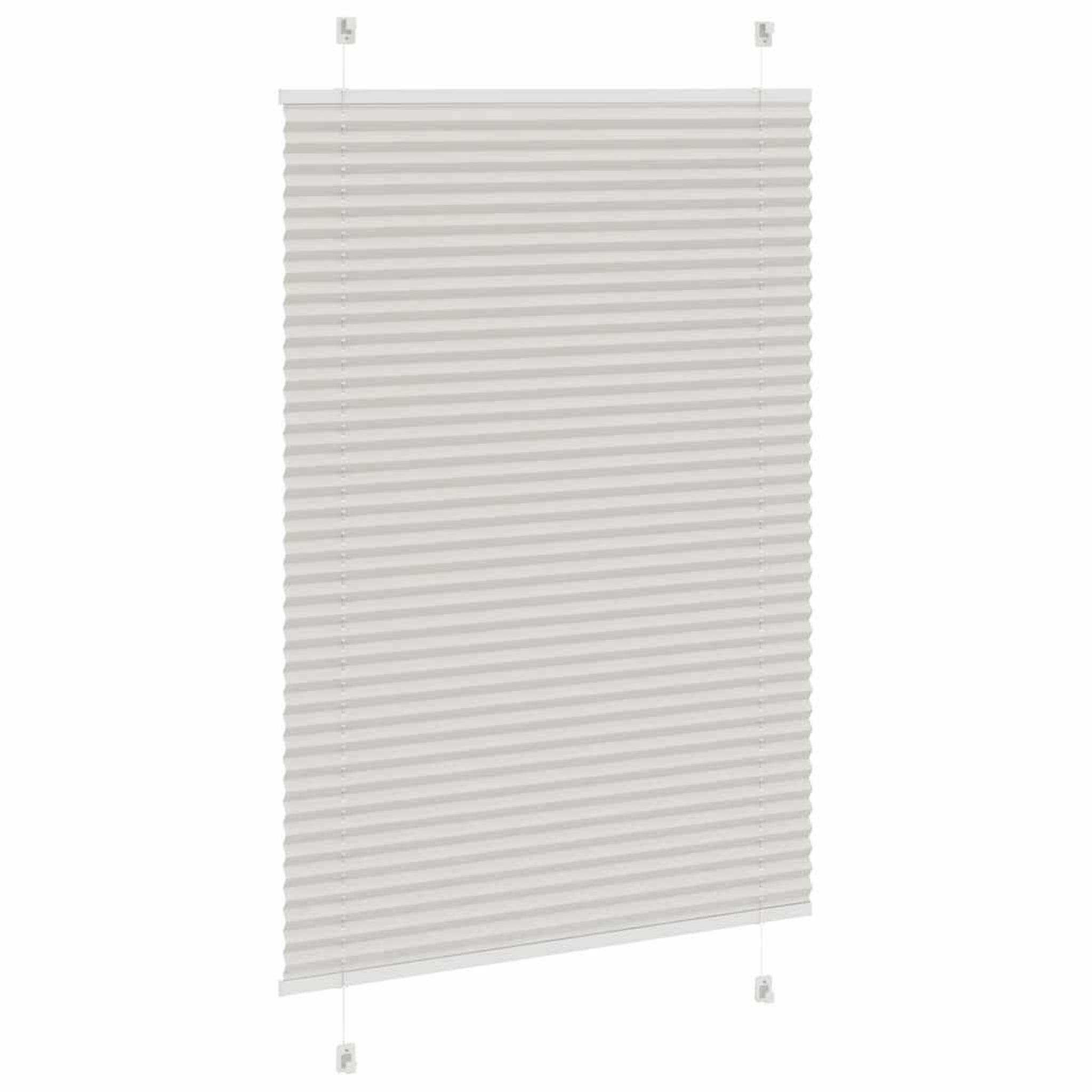 Voir la diapositive 4 : VIDAXL Store plisse gris clair 100x100 cm largeur du tissu 99,4cm
