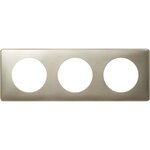 Legrand Celiane plaque 3 postes titane