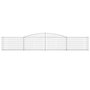 Voir la diapositive 4 : VIDAXL Paniers a gabions arques 4 pcs 400x30x60/80 cm Fer galvanise